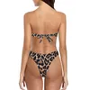 Ruuhee bikini stroje kąpielowe Kobiety kostium kąpielowy Lopard Brazylijskie bikini z zestawu do kąpieli Kobiet Kobieta Summer Beach Wear Biquini 220527