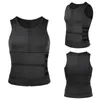 Sauna zweetpak voor mannen neopreen taille trainer body shaper zweet gordel workout afslank buikbuik shapewear met twee riemen ritssluiting dhl