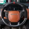 Customized DIY Hand genähte Lenkradabdeckung für Land Rover Range Rover Freelander 2 Discovery 4 /3 Sport Series Accessoires
