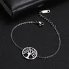 Bağlantı Zinciri Vintage Viking Life Tree Of Life Bollow Women Kadınlar Charm Punk Paslanmaz Çelik Mücevher Hediyesi Inte22