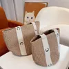 Hot Letter Tote Bag Summer Weave Shoulder Bags Designer Bag For Women Designer Handväskor Högkapacitet Shoppare Väskor Fashion Straw Lady Female Purse 0601