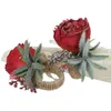 Zijderbloem Napkin Rings Serviette Buckle Hulde Holder Hotel Wedding Tafel Diner D87714