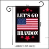 لافتة أعلام الحفلات الاحتفالية لوازم المنزل حديقة Let's Go Brandon Flag 30x45cm USA الرئيس Biden FJB في الهواء الطلق زخرفة American Orna