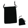 Gift Wrap 9 CM Velvet Jewelry Bag Fashion Packaging Drawstring Pocket Multi-Purpose Black Storage Pouch For Commercial/HomeGift