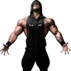 Sweatshirt Gymkläder Mens Bodybuilding Hooded Tank Top Cotton Sleeveless Vest Fitness Workout Sportwear Tops Man 220629