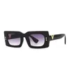 Solglasögon mode vintage liten ram fyrkantig kvinna män designer rektangel solglasögon för kvinnlig UV400