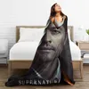 Cobertores Supernatural Filme End Of The Road Lã Cobertor Castiel Custom Throw Para Cama Sofá Sofá 125*100cm Colcha