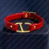 Bracelet à courroie réglable bracelets en cuir femmes hommes bijoux de luxe v de créations