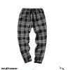 Privathinker Men Women Korean Black Plaid Casual Pants Mens Streetwear Harem Pants Male Checkered Trousers XXL 220726