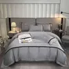 Set da quattro pezzi in cotone a 60 fili, biancheria da letto ricamata, pura luce, lusso, principessa di fascia alta