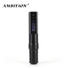 Ambition hunter wireless Tattoo pen machine 1650mAh Lithium Battery Power Supply LED Digital for body art 220624
