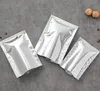 7 * 10 cm (2,8 * 3,9 ") 200 Pz / lotto Open Top Foglio di alluminio argento Sacchetto di imballaggio in plastica Sacchetti sottovuoto Sacchetto termosaldato Confezione per alimenti