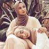 Big Size Muslim Hijab Jersey Scarf Women Soft Solid Color Shawl Headscarf Foulard Femme Musulman Wrap Head Scarves Bandana