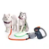 Colliers de chien laisses corde de Traction rétractable automatique avec chaîne de laisse créative à deux têtes fournitures pour animaux de compagnie accessoireschien