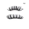 DD Curl de 20-222mm de visita volumes russos 3d cílios falsos fofos cílios cruzados de cruzamento reutilizável Rússia Faux Mink Lash para maquiagem para os olhos