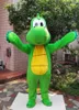 Costume de mascotte de dinosaure dragon vert pour adulte, vêtements de dessin animé, taille adulte, robe fantaisie de noël et d'halloween, haute qualité, vente