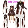 Genshin Impact Hutao Cosplay Costume uniforme Wig Cosplay Game Hu Tao Estilo Chinês Trajes de Halloween para Mulheres 220812