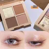 Ögon Shadow Colors Eyeshadow Palette Gold Diamond Silver Glitter Matte inte lätt att smeta vattentät fickmakeup TSLM1EYE