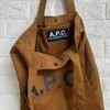 Kvällspåsar lyxiga APC Tygväska i Corduroy Single Shoulder Handbag Shopping Handväskor Totes stor kapacitetsevening5855436