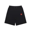 Hommes Shorts COMM DES GARCONS Shorts Hommes À Lacets Pantalon Élastique Jouer Coeur Amoureux Hommes Femmes Vêtements Lâches Haut En Coton Qualité Shorts Survêtement Taille S-XL