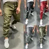 Herrbyxor Autumn Men's Pant Running Fluorescence Sport Long Tracksuit Fitness Workout JOGGERS Gym Sweatpants Slim Fit Trousersmen's