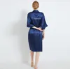 New Fashion sleepwear Sexy Silk Satin Wedding Bride Bridesmaid Robes Dressing Gown Nightdress Two Pieces Undergarments