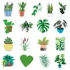50st/Set Green Plants Small Waterproof Sticker för anteckningsbok Laptop Car Stickers 2345 T2