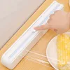 Fixing Foil Cling Film Wrap Dispenser Food Wrap Dispenser Cutter Plastic Sharp Cutter Storage Holder Kitchen Tool Accessories