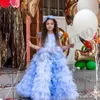 Robes de fille élégante fatigué enfant en bas âge anniversaire robe de fille de fleur AppliquesTeen fête de mariage défilé de mode première communion sur mesurefille