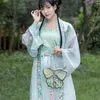 Sacs de soirée Angelatracy 2022 Arrivée Hanfu Chinois De Luxe Papillon Deux Côté Broderie Gland Perle Chaîne Épaule Bandoulière SacSoirée