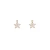 Подвесные ожерелья Dainty Afinestone Tiny Star Charm Нежный Boho Plain Gold Droppendend
