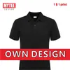 MYTEE Polo T-shirt da uomo personalizzata Gruppo personale Polo ricamata da uomo in tinta unita personalizzata 220524