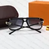 Einzigartige Sommer-Sonnenbrille, Vollrahmen-Brille, Buchstabe, Rechteck, für Mann und Frau, 6 Farben, Top-Qualität