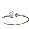 Trois bracelets Fritillaria blancs en argent sterling, une perceuse tourne une fleur à trois feuilles, je t'aime vraiment, rapide choprd8343436