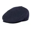 Berets Men Irish Flat Cap Herringbone Tweed Casual Gatsby Sboy Ivy Hat Beret for Male Snap Front Brimberets Wend22