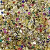 100PCs Random Mixed Whole 3D Nail Art Alloy Decorations More s Jewelry Crystal Manicure Diamond Charms 22061378303999721894