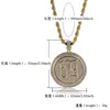 Pendant Necklaces Micro Paved CZ Stone Cubic Zirconia Out Bling Number 69 Round Pendants Men Hip Hop Rapper Jewelry Gold ColorPendant Pendan