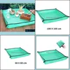 68cm 100cm planta Repotting Mat Quadrado Impermeável Engrossar PE Interior Transplantando Catceiro Sujo Bonsai Câmera de Potting Tarp C0125 Drop Delive