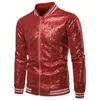 Vestes pour hommes Veste de base à paillettes Manteau Hommes Performance Gold Night Club Vêtements pour hommes Vêtements Zip Up Mode Printemps Automne Vêtements d'extérieur MenMen's