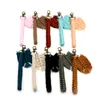 Keychains Boho Handmade Macrame Keychain con accesorios de bolsas de diseñador de encanto de hojas Cadena de anillo de llave linda llave de llaves