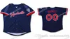 GlaMitNess Mens Nashville Sounds Navy Blue Bianco Grigio Rosso Custom Double Stitched Camicie Maglie da baseball Uomo Donna Gioventù