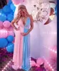 "Stunning Split Maternity Dress: Elegant Long Maxi Gown for Baby Showers & Photoshoots - Perfect Pregnancy Photography Props for Expectant Mothers!"