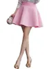 XS-5XL Plus Size Sexy Skirt Women Solid Thick Tutu s High Waist Flared Super Mini Skater Short 0804-30 220401