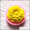 Mods de panifica￧￣o Bakeware Kitchen Dining Bar Garden Home Garden atacado-Sile 3D Flower Flondant Bolo de molde Decora￧￣o de sab￣o Craft Craft Drop