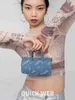 Einkaufstaschen Mini Mini Zylinder neue weibliche konkave Form schöne Minderheit Denim Messenger Bag 220420