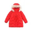 Bambini Ragazze Cappotto Inverno Bambini Giacche Moda Spessa Giacche lunghe Ragazze Cappotto Snowsuit 3-10Y Adolescente Bambini Soprabito Parka J220718