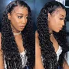 Nxy Hair Wigs 13x4 Loose Deep Wave Frontal Water 360 Full Lace Pre Plucked Wet and Wavy Hd 13x6 Curly Front Human 220609