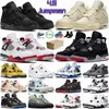 Met Jorda 4 4s Jumpman Basketbalschoenen Mannen Vrouwen Designer Seafoam Canvas Sneakers Jorden4s IV Blauw Thunder Cactus Jack Roze Militair