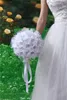 Ленточный жемчужный свадебный свадебный букет искусственные цветы Свадебный букет для подружки невесты свадебный свадебный держатель аксессуаров