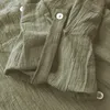 Camisas de blusas para mujeres Camiseta gráfica Camiseta Mujer Cotton Linen informal a través de la manga larga Blusa de bolsillo de bolsillo Top de mujer favorita
